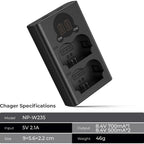 K&F Concept NP-W235 Duales Batterieladegerät USB-C mit Display