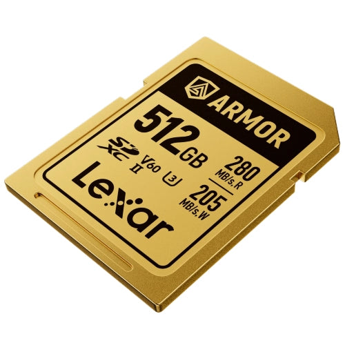 Lexar Professional Gold Armor SD Card UHS-II V60 R280/W210 MB/s IP68 – 512GB