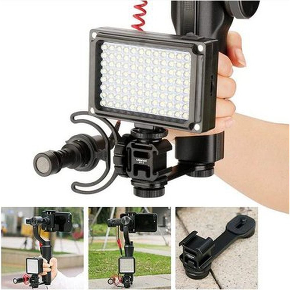 Ulanzi PT-3 Triple Cold Shoe Mount mit Verlängerungsstück