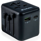 Verbatim UTA-02 Weltweiter Reiseadapter + USB-A & USB-C