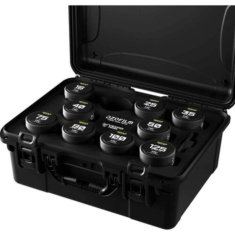 DZOFilm Vespid Prime 9 lens Kit - PL & EF mount (16/25/35/40/50/75/90/100/125mm T2.1) with Case