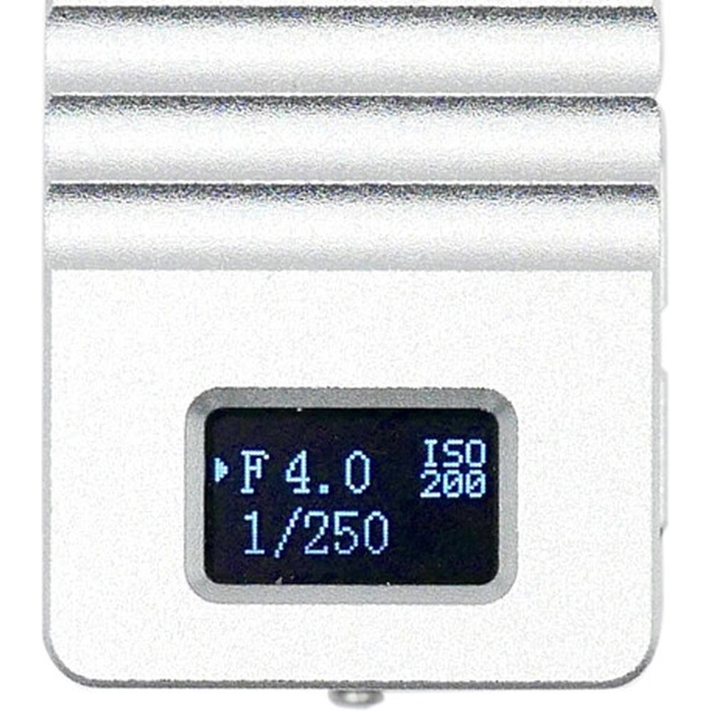 KEKS KM-Q digitaler Belichtungsmesser OLED-Display auf der Oberseite, silber