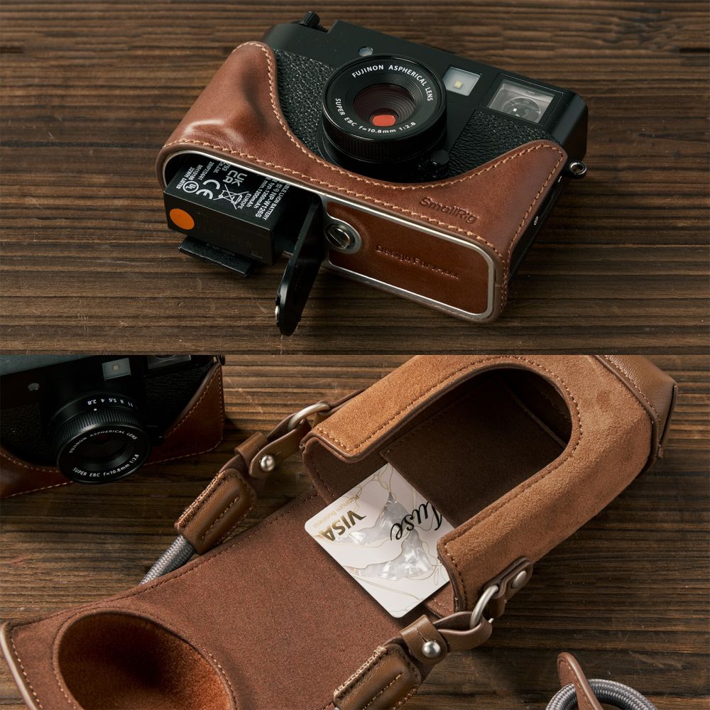 SmallRig 5218 Ledertasche Kit für FUJIFILM X halb, braun