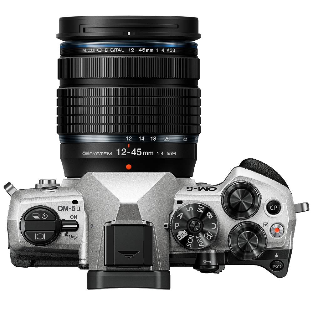 OM SYSTEM OM-5 Mark II Silber + 12-45mm f/4.0 Pro