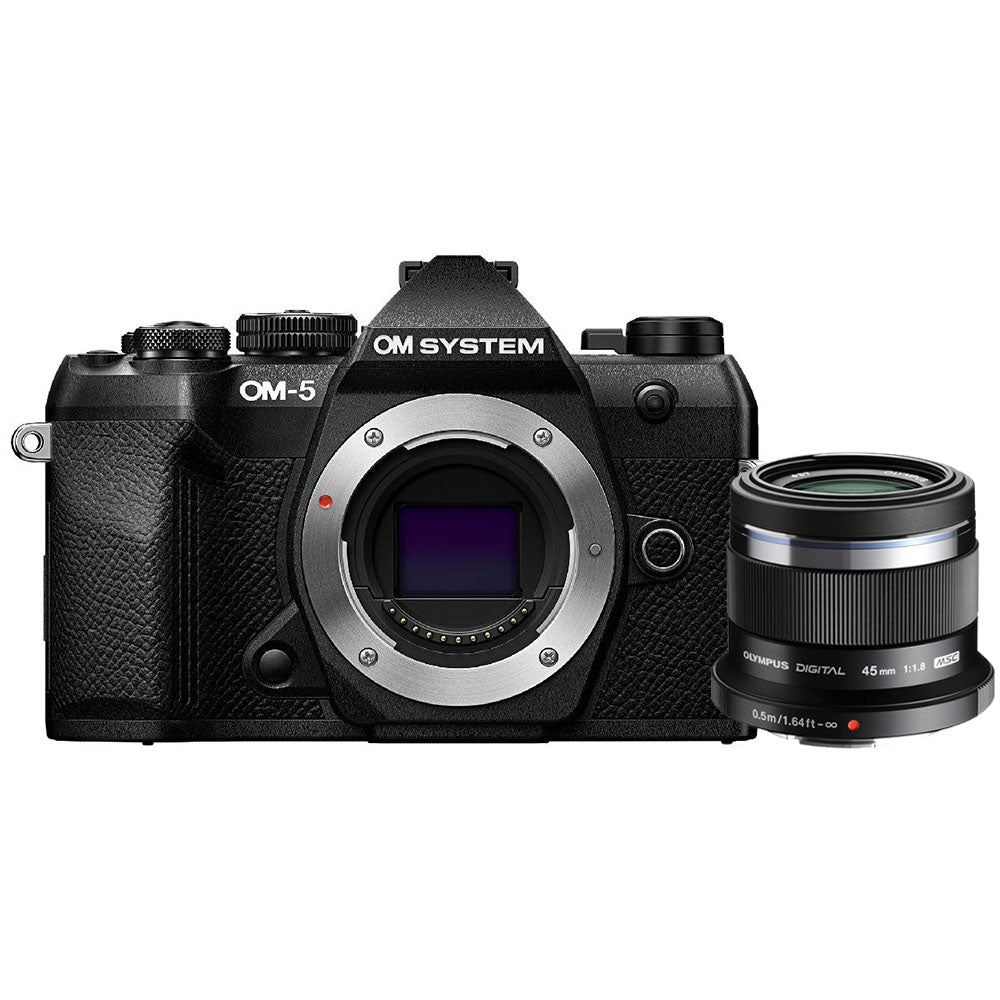 OM SYSTEM OM-5 II Schwarz + 45mm f/1,8