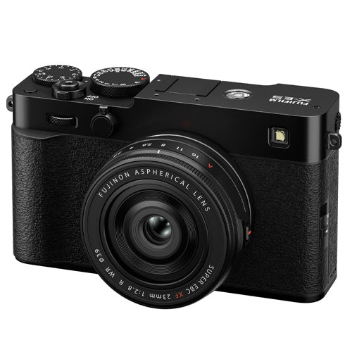 Fujifilm X-E5 black + XF 23mm f/2.8 R WR