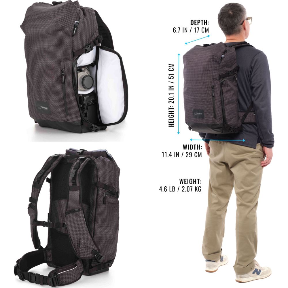 Shimoda Rucksack Sidecountry 32 Starterset - schwarz/weiss - 520-355