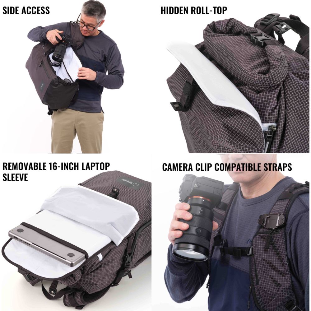Shimoda Rucksack Sidecountry 32 Starterset - schwarz/weiss - 520-355
