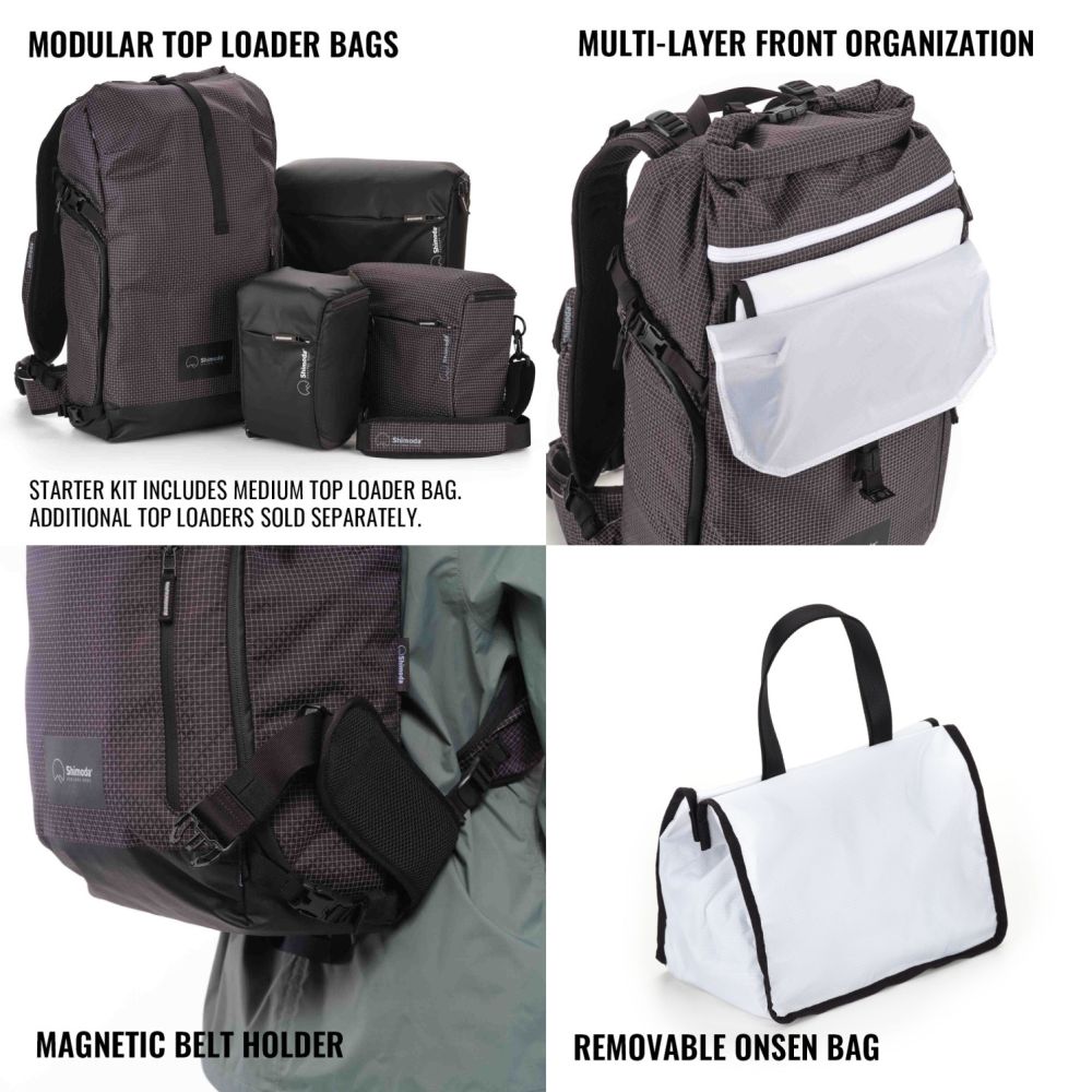 Shimoda Rucksack Sidecountry 32 Starterset - schwarz/weiss - 520-355