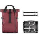 WANDRD PRVKE Photo Bundle Rucksack V4 - Rhone Burgundy - 21L