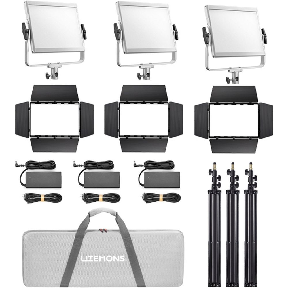 Godox Litemons LP1200R RGB LED-Lichtpaneel 3-Licht-Kit