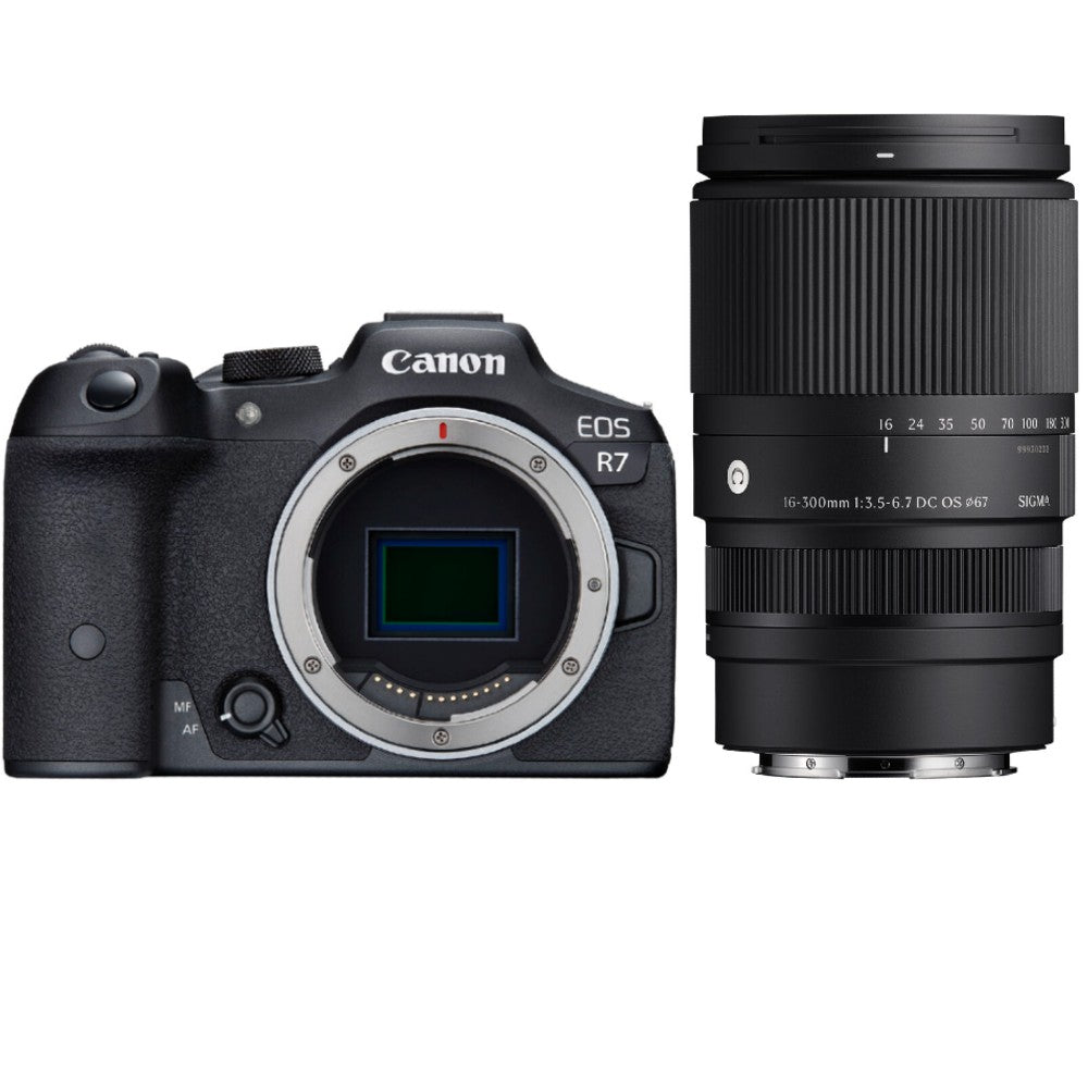 Canon EOS R7 Mirrorless Camera + Sigma 16-300mm f/3.5-6.7 DC OS