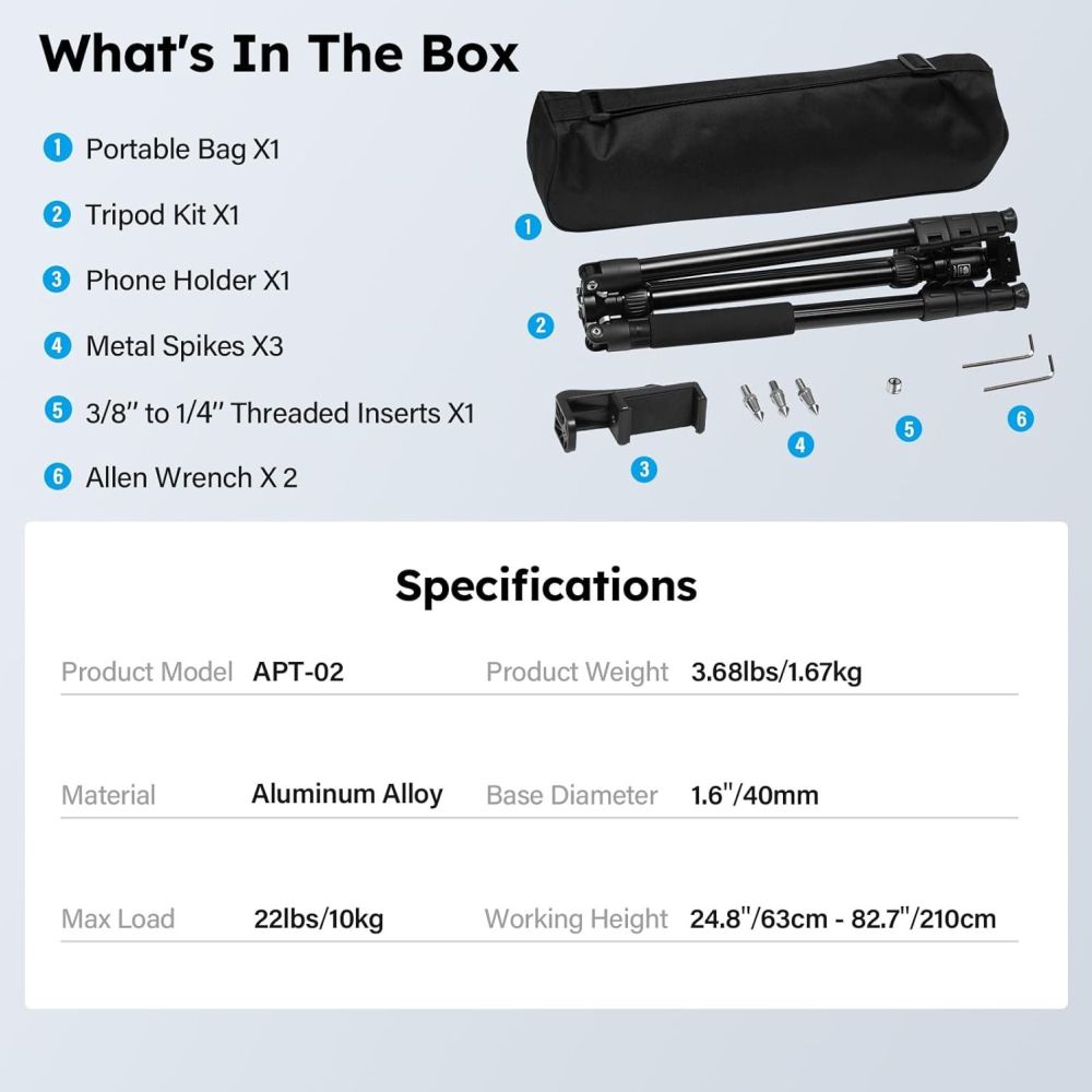 Sirui APT-02 Aluminium-Stativ-Kit
