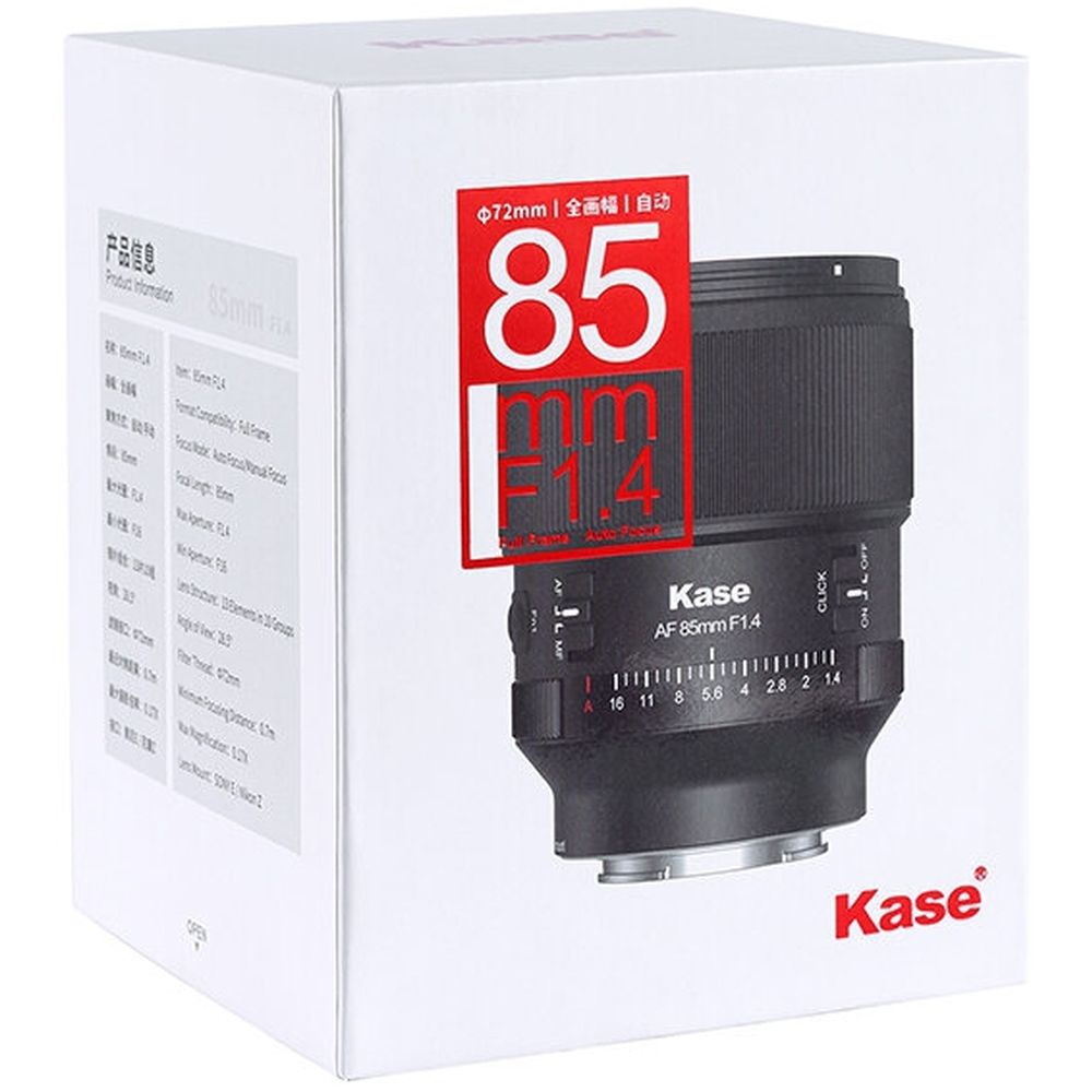 Kase-Objektiv 85mm f/1,4 AF Fuji X