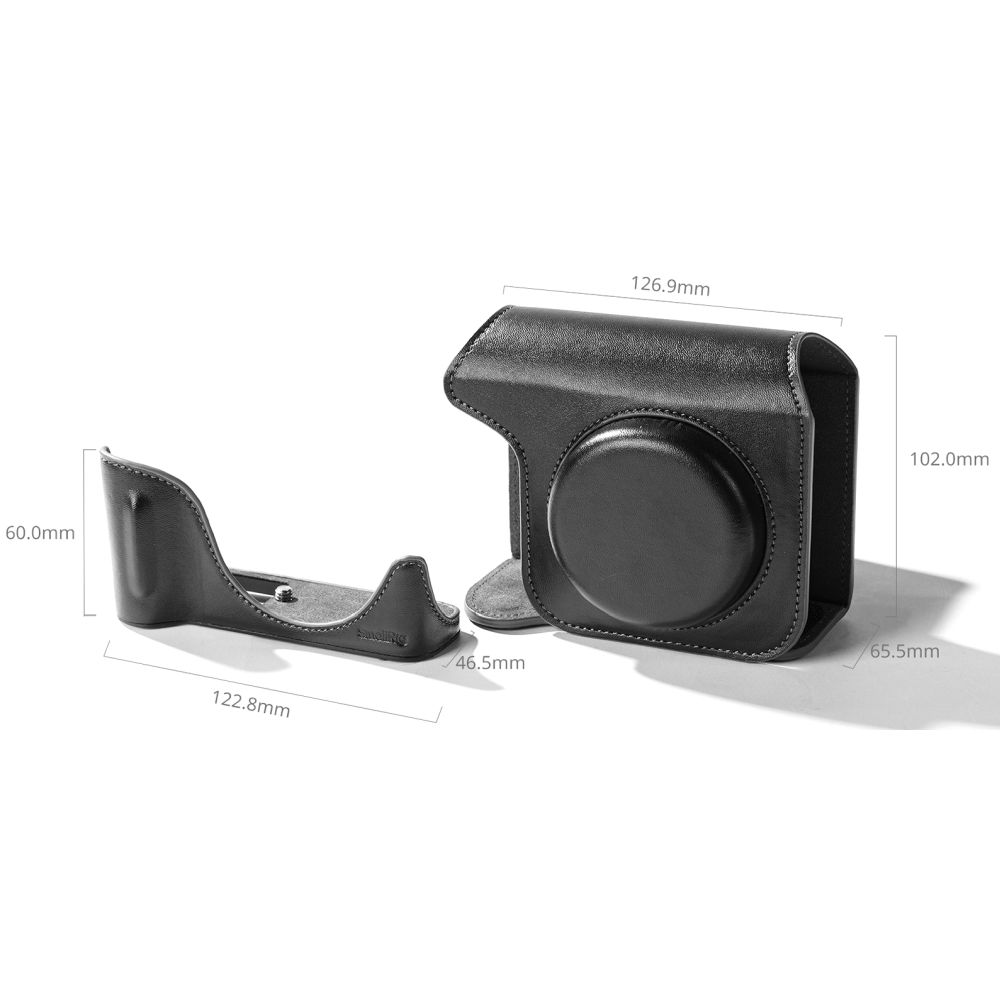 SmallRig 5386 Ledertaschen-Set für Canon PowerShot V1, schwarz