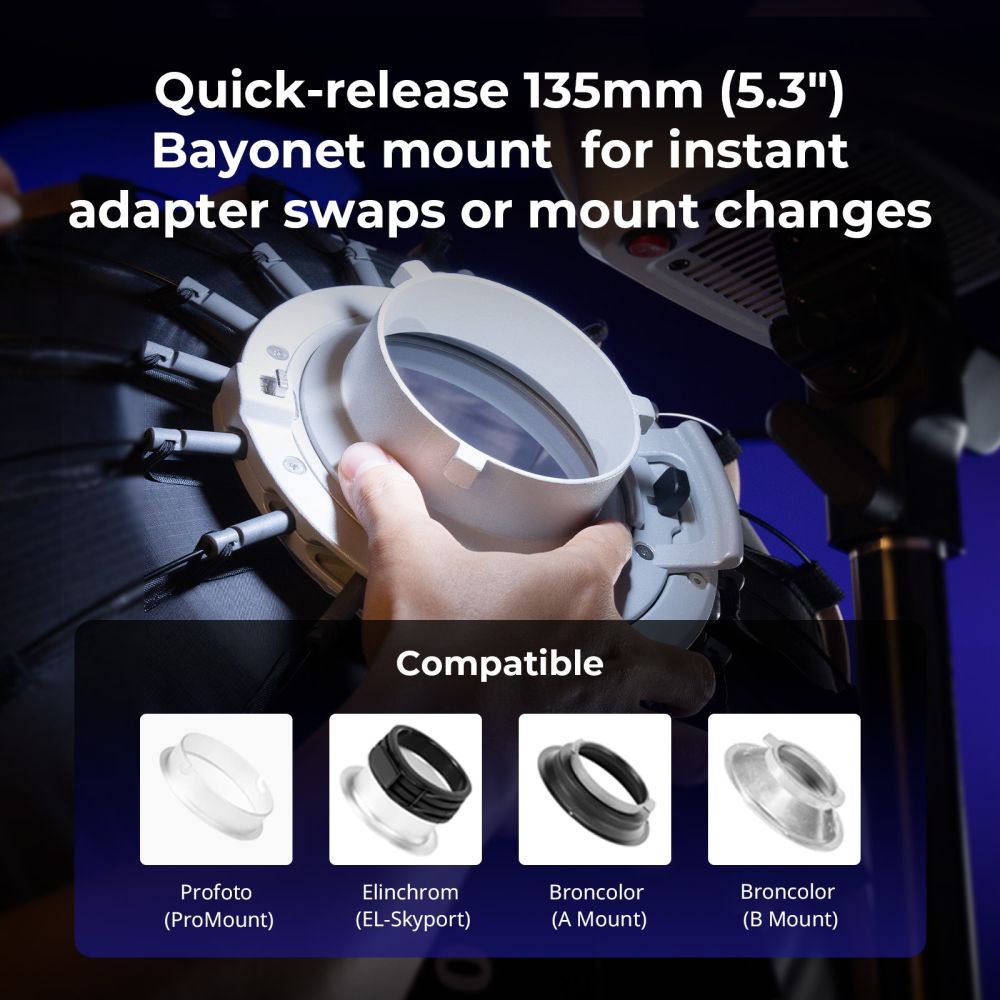 SmallRig 5395 FP-90 Schnellaufbau-Falt-Parabol-Softbox