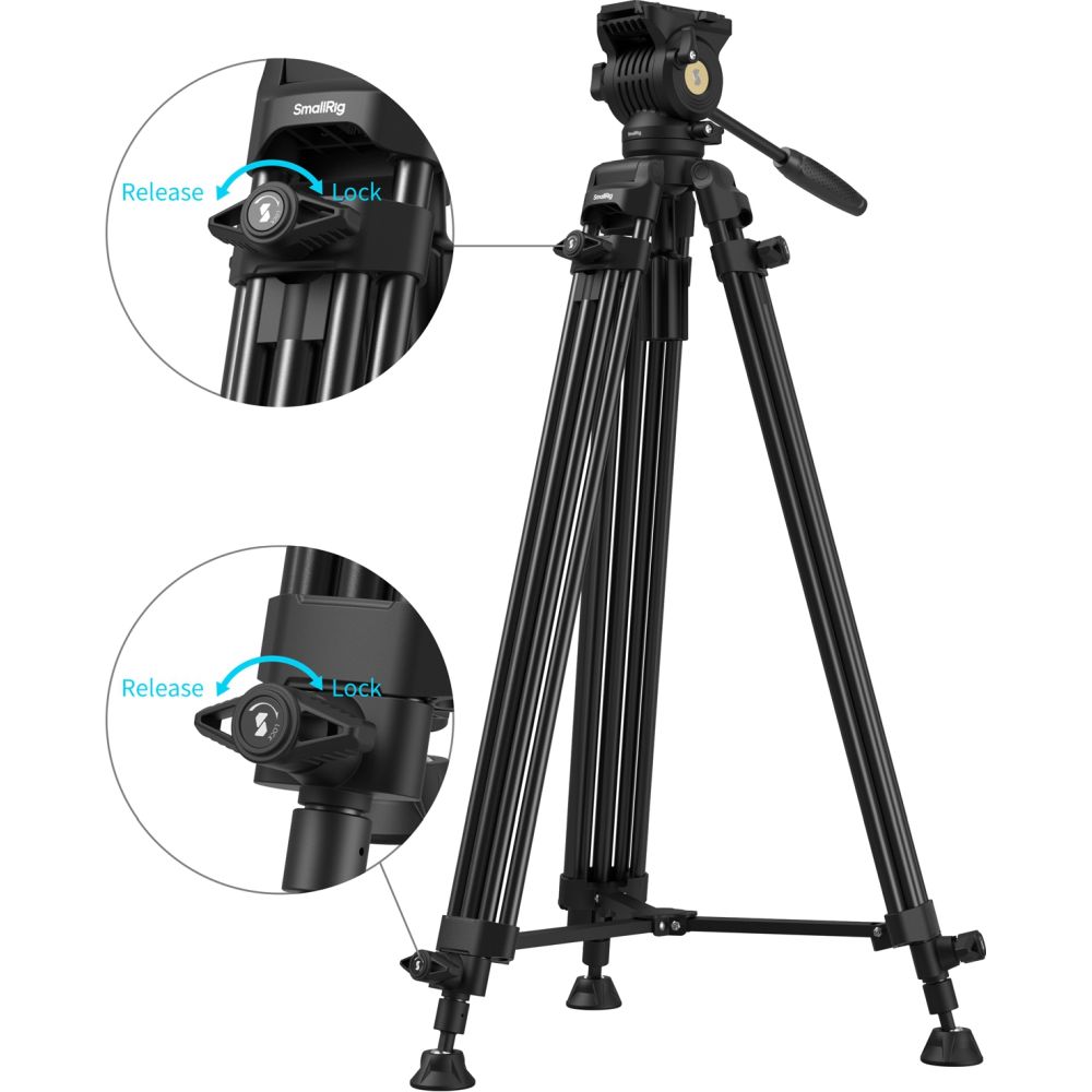 SmallRig 5440 AD14 Heavy-Duty Aluminum Alloy Tripod