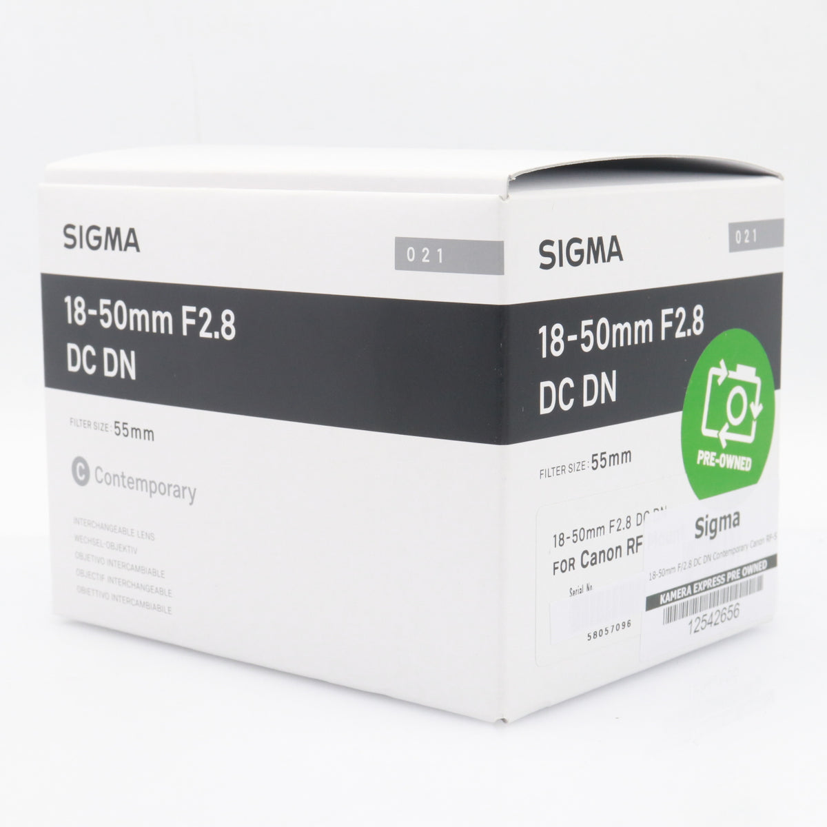 Sigma 18-50mm F/2.8 DC DN Contemporary Canon RF-S gebraucht