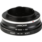 K&F Lens Adapter Canon FD - Canon EF-M (1/4" statief-mount)