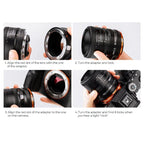 K&F Lens Adapter Nikon F - Sony E-Mount (IV PRO)