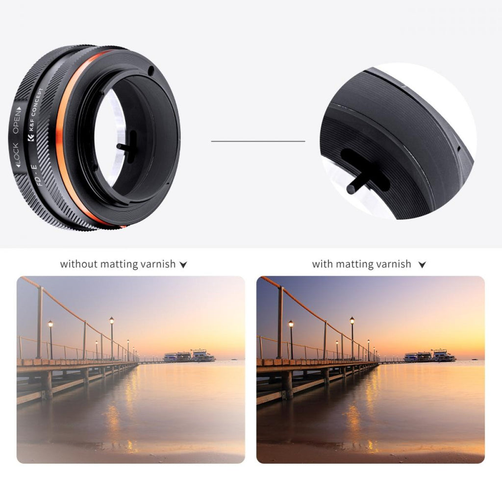 K&F Lens Adapter Canon FD - Sony E-Mount (IV PRO)