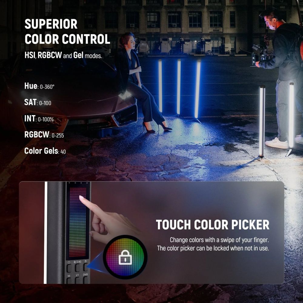Neewer TL60C 20W RGB LED light stick