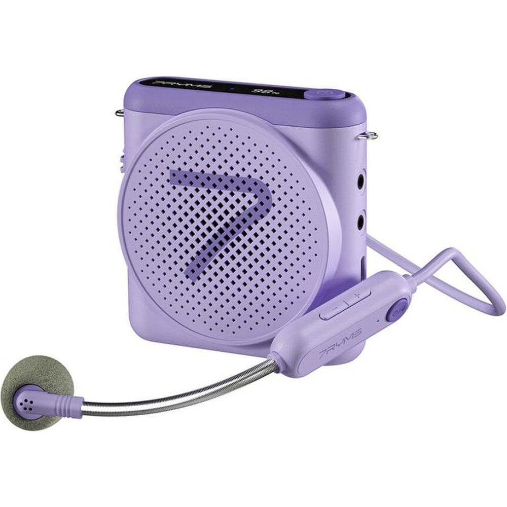 7Ryms Präsentationslautsprecher mit kabellosem Headset – Lila