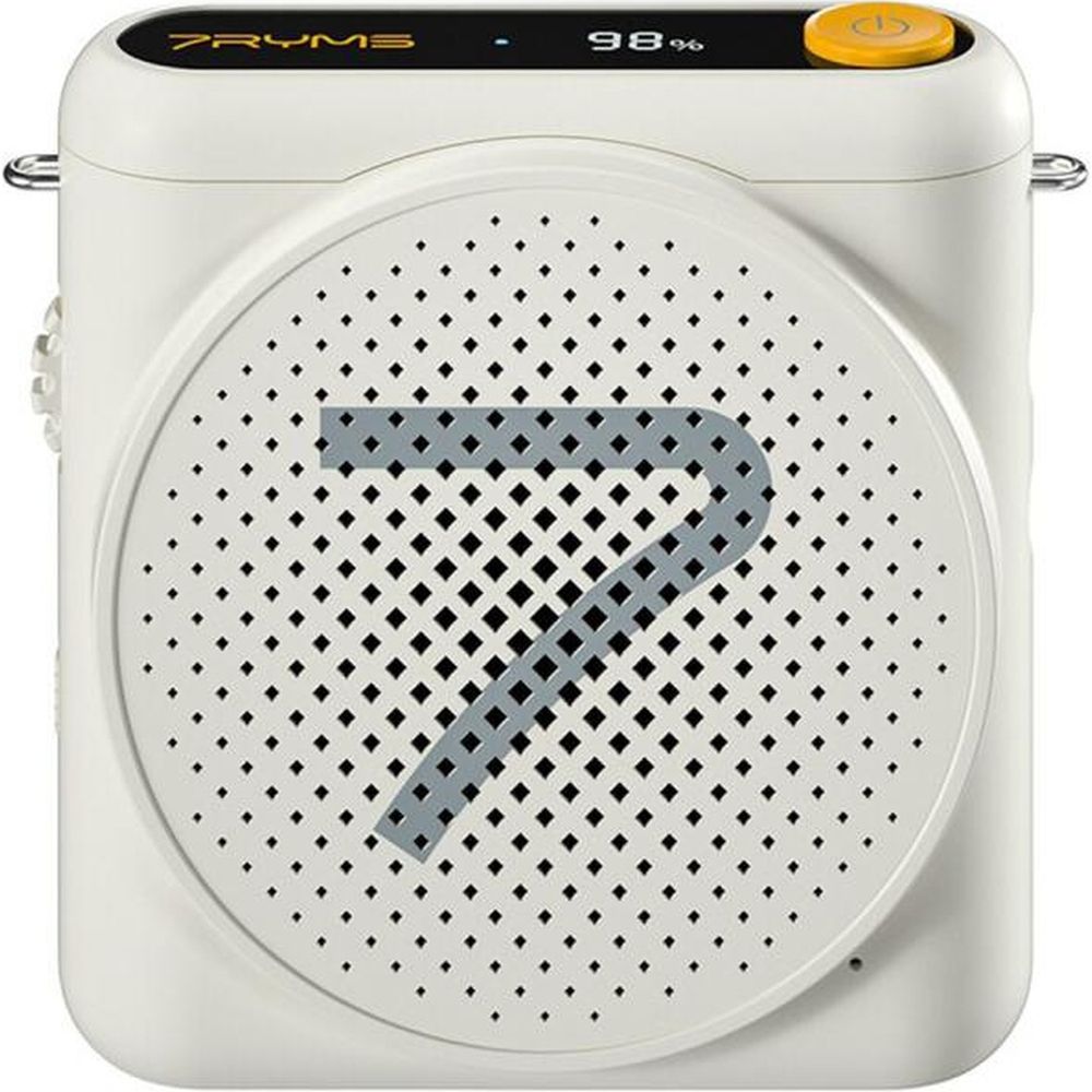 7Ryms Presentation Speaker with Wireless Headset - White