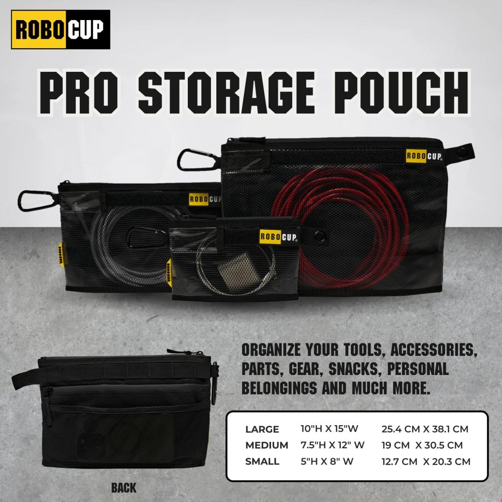 RoboCup Pro Aufbewahrungsbeutel mit Reißverschluss, 3er-Pack