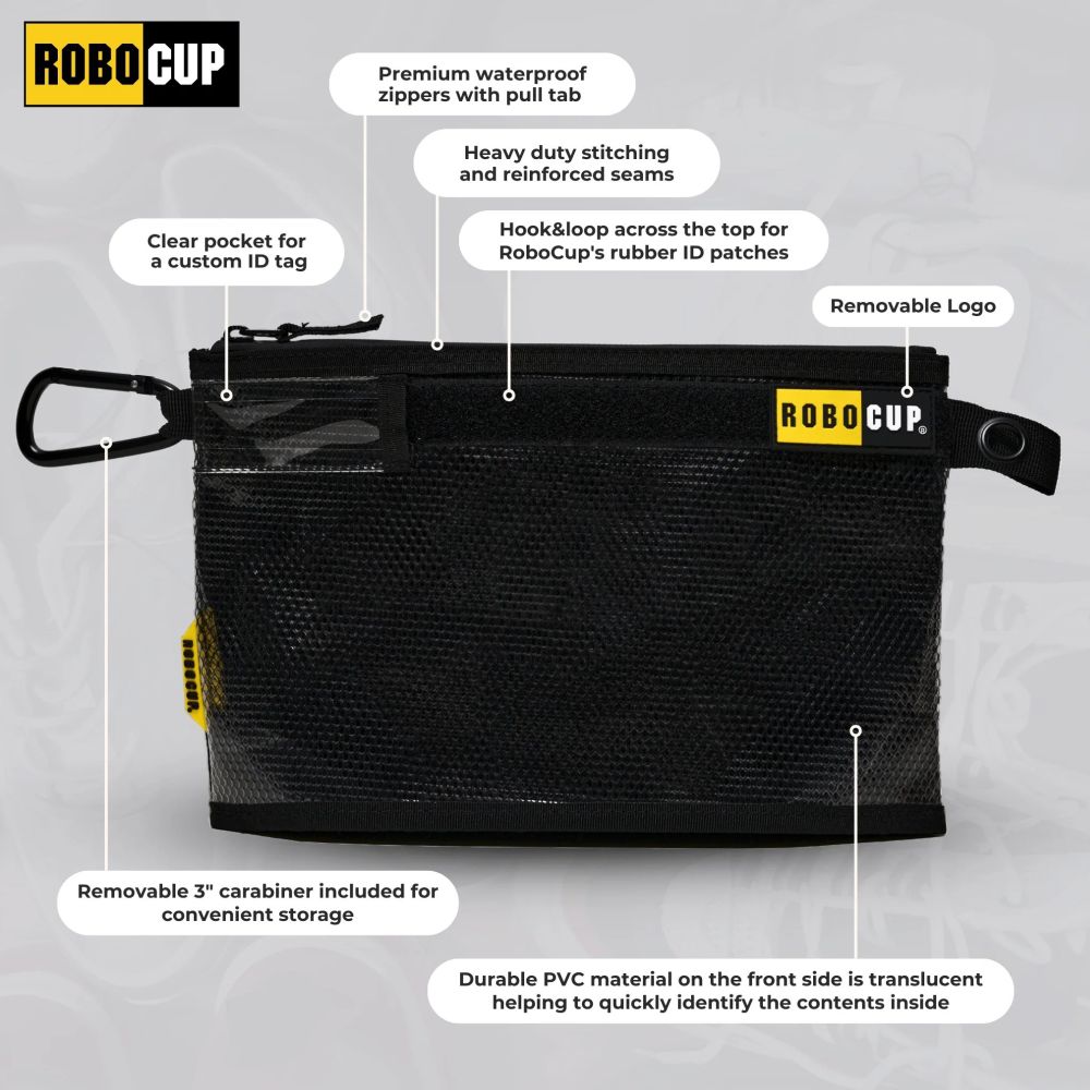 RoboCup Pro Aufbewahrungsbeutel mit Reißverschluss, 3er-Pack