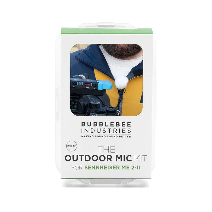 Bubblebee The Outdoor Mic Kit für Sennheiser ME 2-II, Weiß