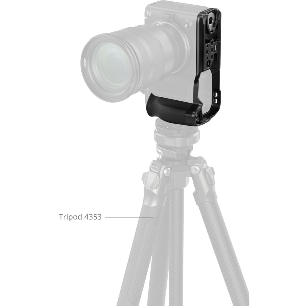 SmallRig 5466 L-förmige Montageplatte mit Silikongriff für Nikon ZR