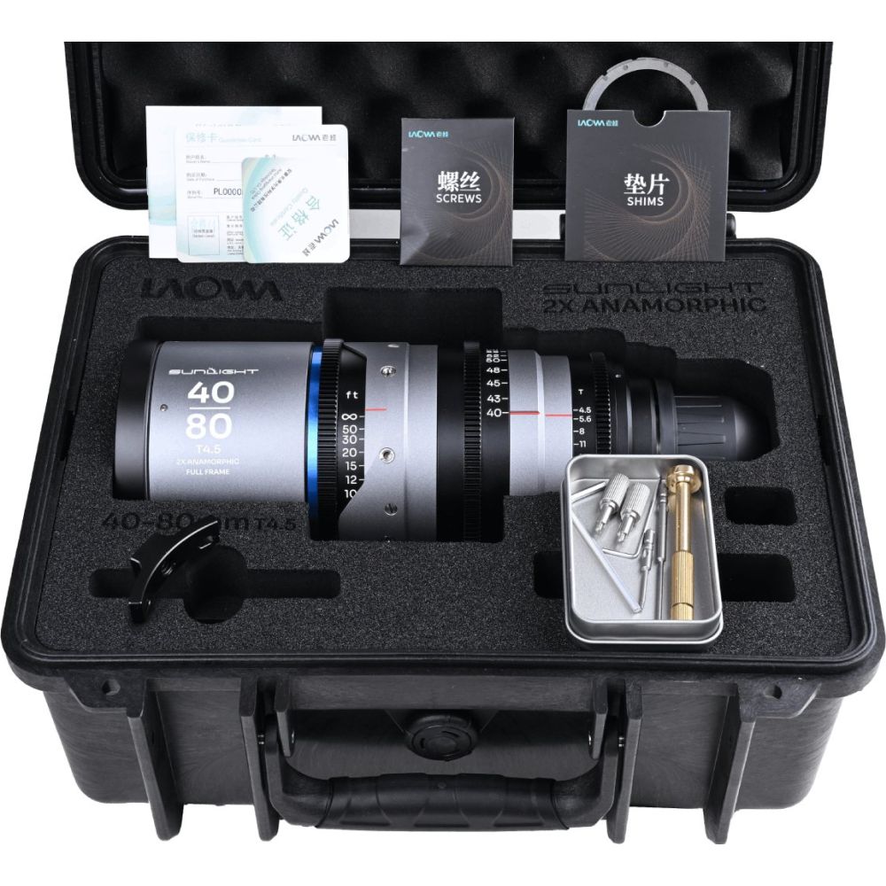 Laowa Sunlight FF 2x Anamorphic Zoom 40-80mm T4.5 Blau