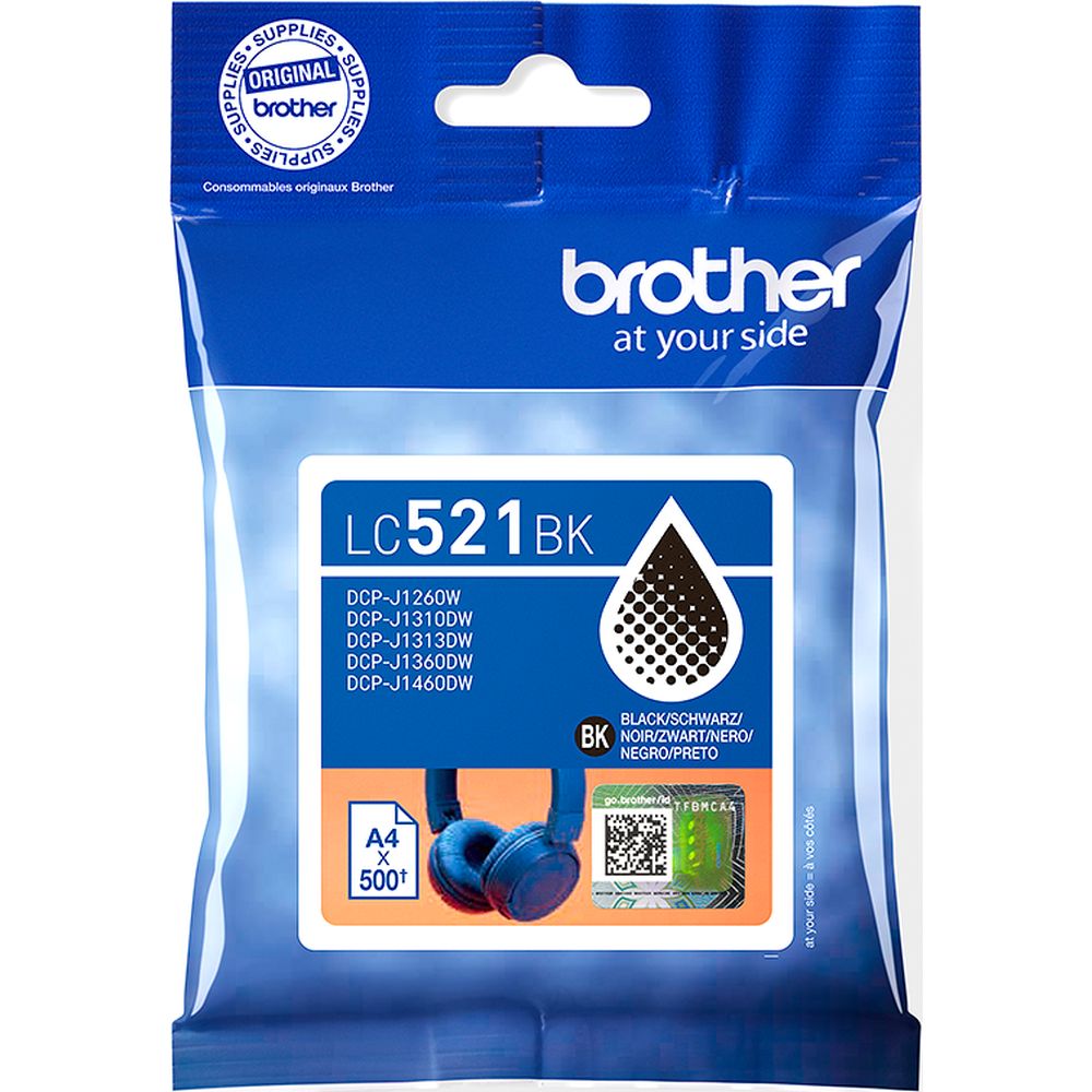 Brother LC-521BK black ink cartridge