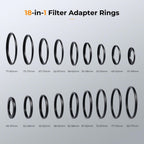 K&F Concept Step Up & Down Ringset 18-teilig (37-82mm)