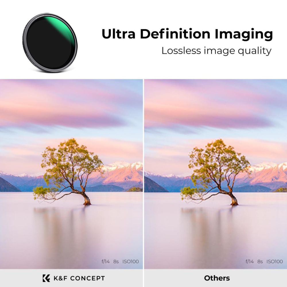 K&F Concept Variabler ND-Filter ND8-128 Nano X magnetisch 67mm