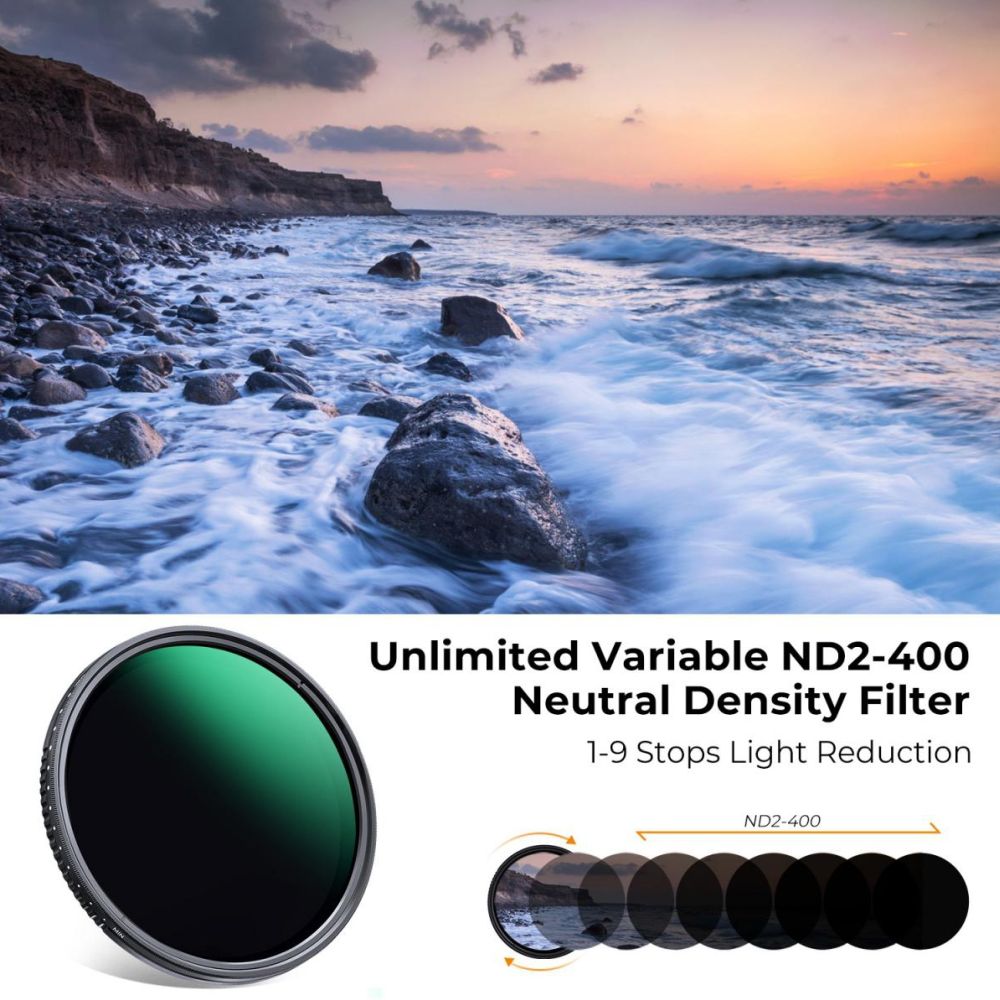 K&F Concept Variable ND filter ND2-400 - 72mm