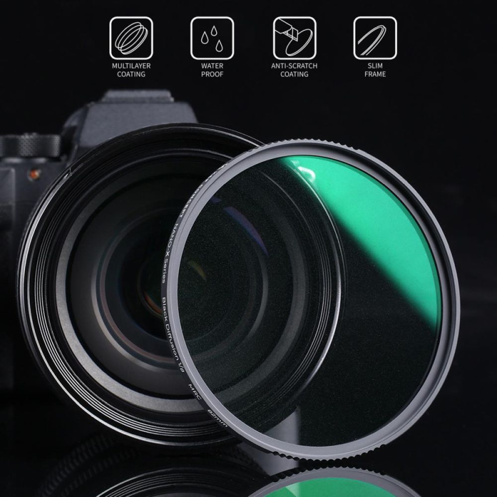 K&F Concept 1/8 Black Mist Filter Nano X - 72mm