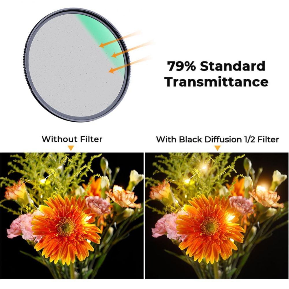 K&F Concept 1/2 Black Mist Filter Nano X - 62mm