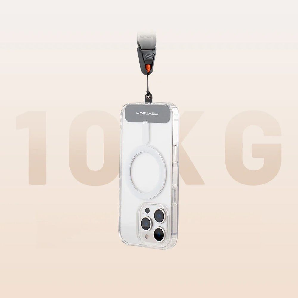 PGYTech LinkGo Handy-Fotografiegurt mit Doppelhalterung, Gurtband, Misty Grey