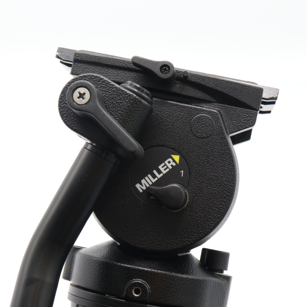 Miller Toggle 75 2 GS Stage Alloy Tripod + Air video head used