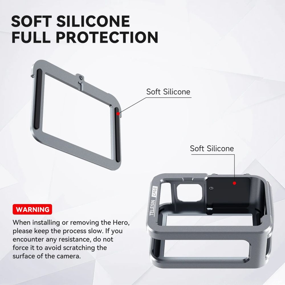 Telesin Metal cage V2 for GoPro Hero 13/12/11/10/9