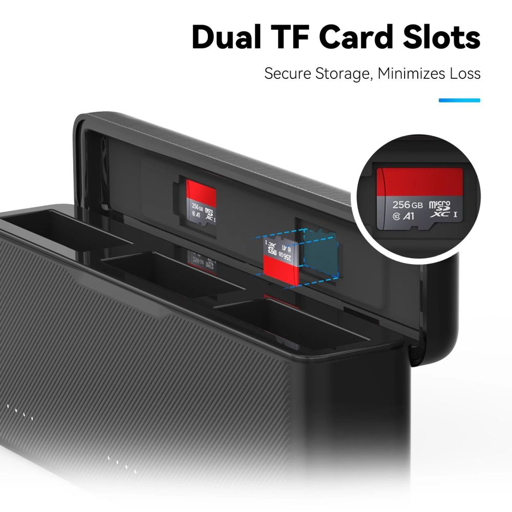 Telesin Pocket Charging Box for DJI Osmo Action 5/4/3 (3 slots)