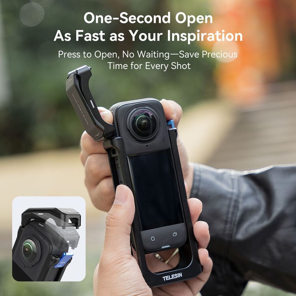 Telesin Metallkäfig für Insta360 X4