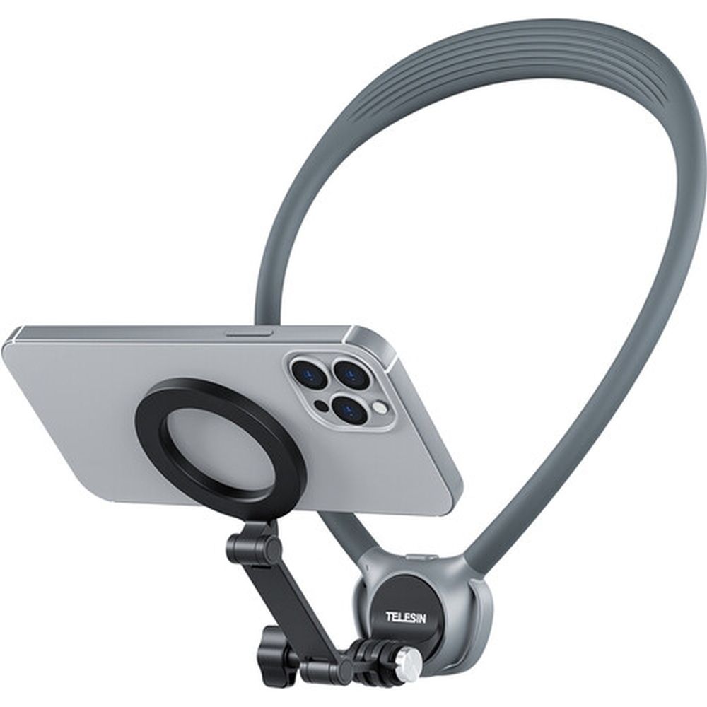 Telesin Nackenhalterung 360º Kombi - GoPro & Smartphone - Grau
