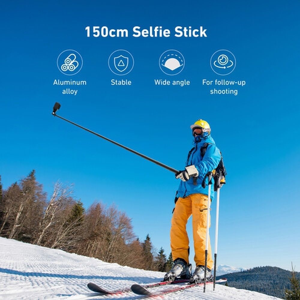 Telesin Aluminium-Selfie-Stick für Action-Cams – 150 cm