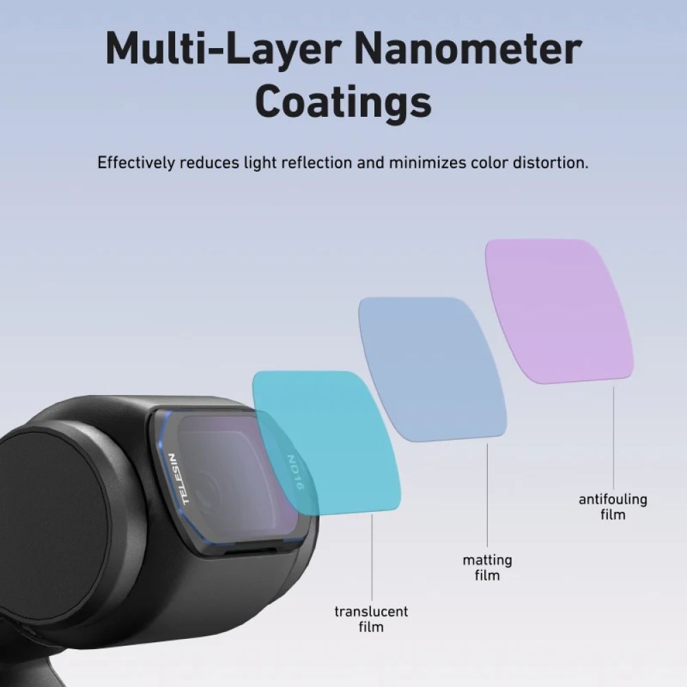 Telesin ND-Filter-Set ND16/32/64/256 für DJI Osmo Pocket 3