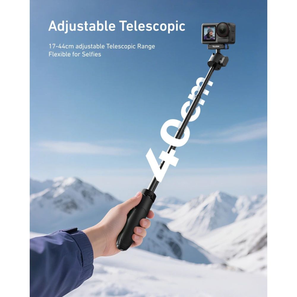 Telesin Selfie-Stick mit Schnellverschluss für DJI Osmo Action & 360