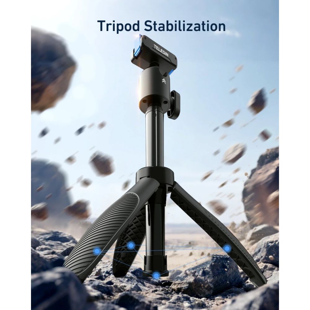 Telesin Selfie-Stick mit Schnellverschluss für DJI Osmo Action & 360