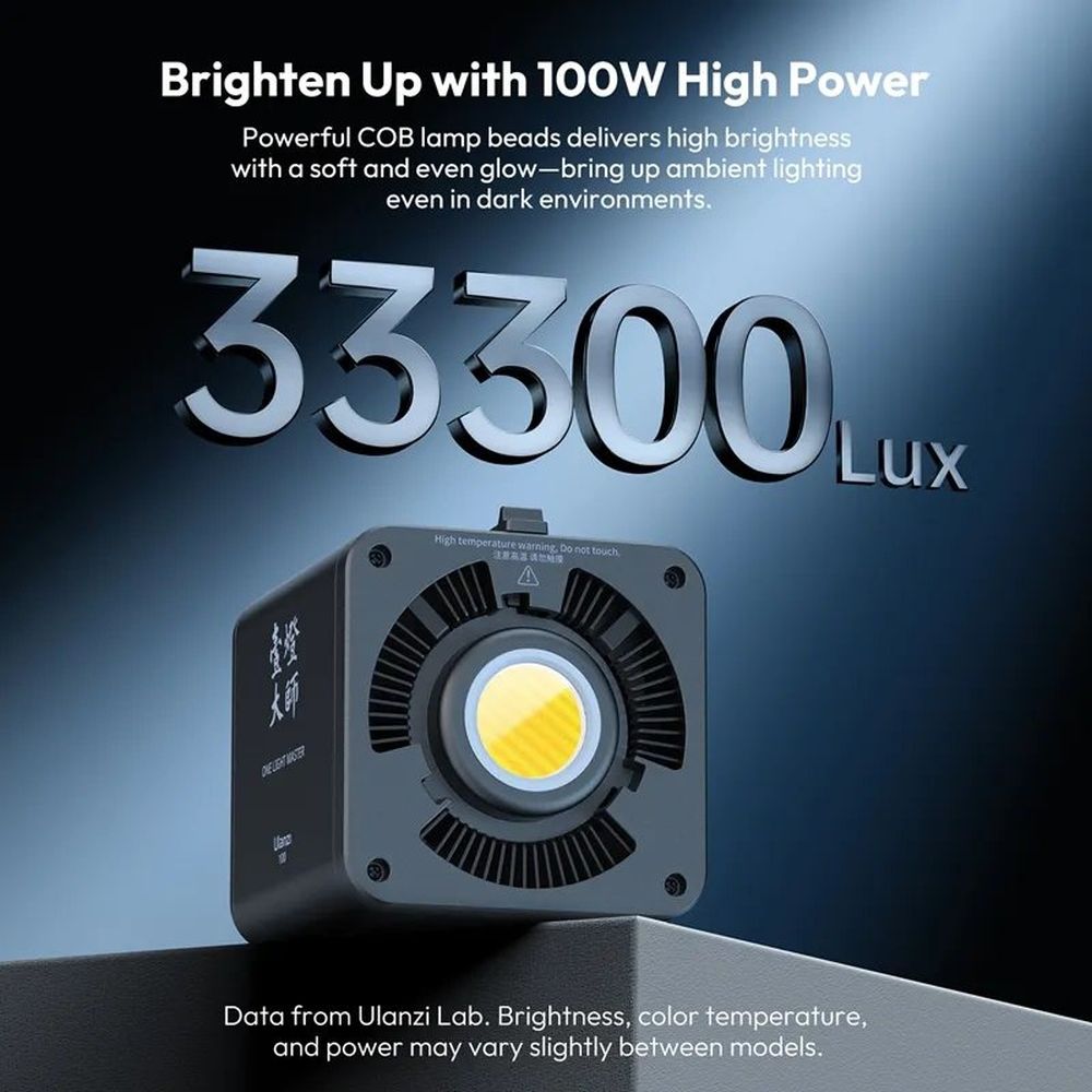 Ulanzi ML100RGB 100W COB Lampe RGB - interner Akku & USB-C